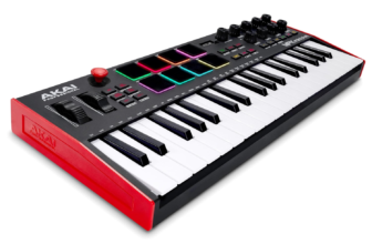 AKAI Professional MPK Mini Plus - USB MIDI Keyboard Controller with 37 Mini Keys, 8 MPC Pads, Sequencer, MIDI/CV/Gate I/O, Music Production Software